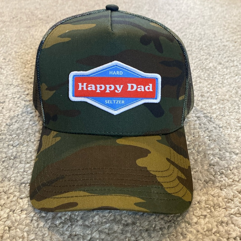 NEW HAPPY DAD happydad Camo trucker Hat
